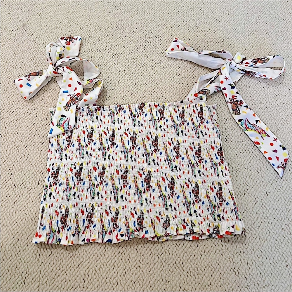NWOT KOCH Cece Top in Cowboy Caviar - Rare Fun Print